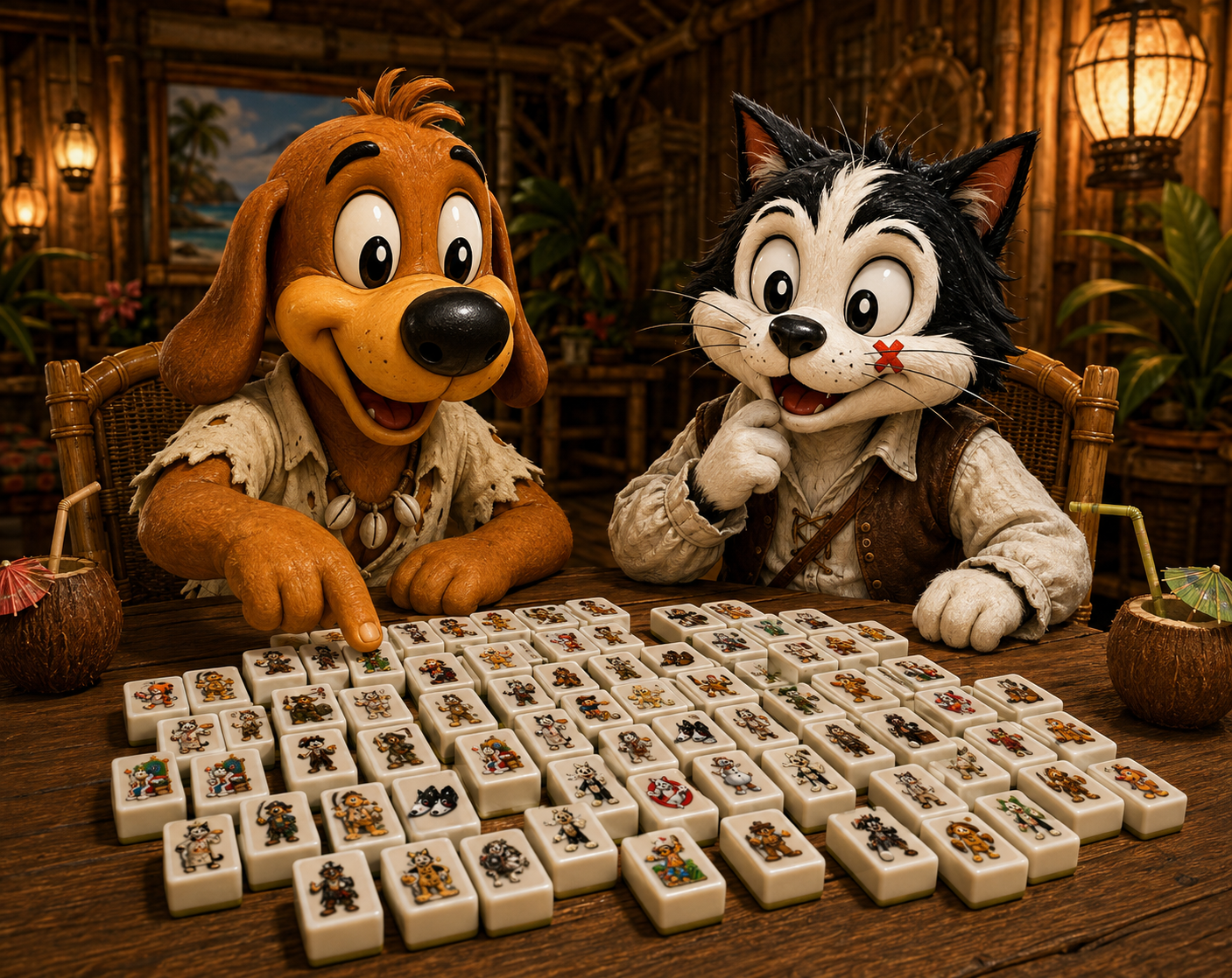 Úvodný obrázok hry – kliknutím spustíš Mahjong